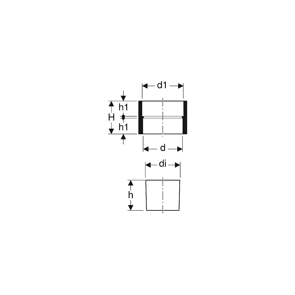 Geberit Chromstahl Stützring m Dichtung