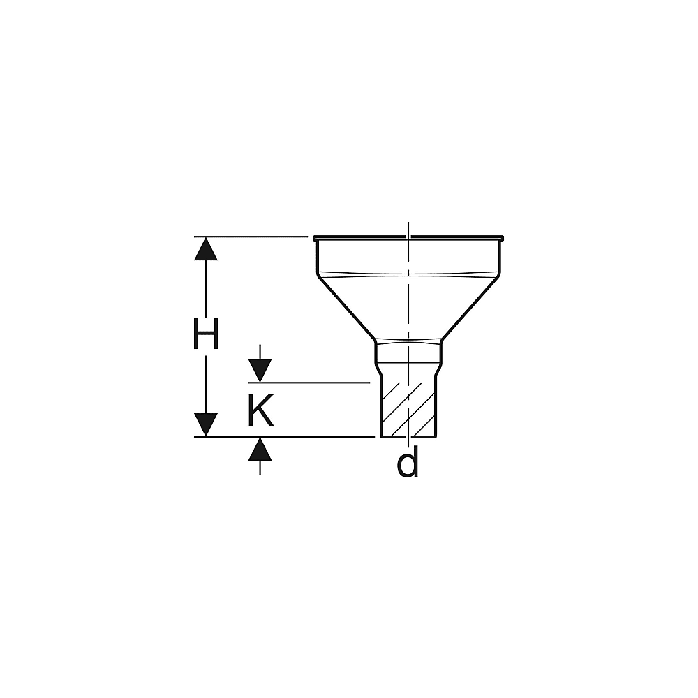 Geberit Trichter oval Nr. 352.379.16.1
