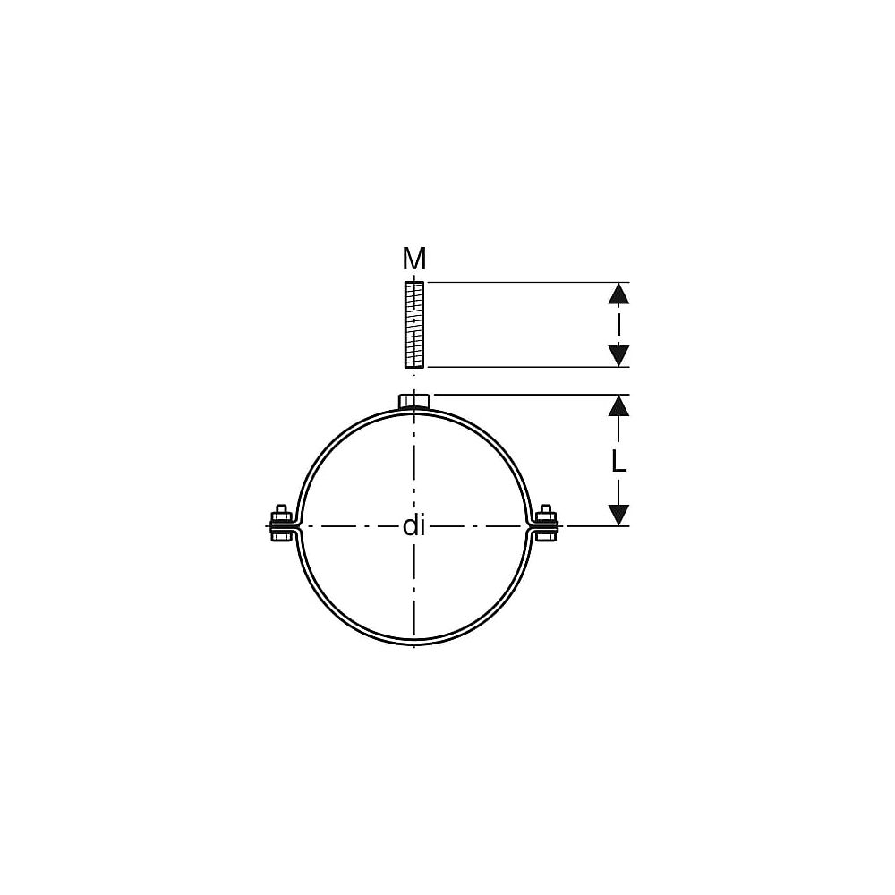 Geberit Pluvia Fixpunkt- Paket d = 250