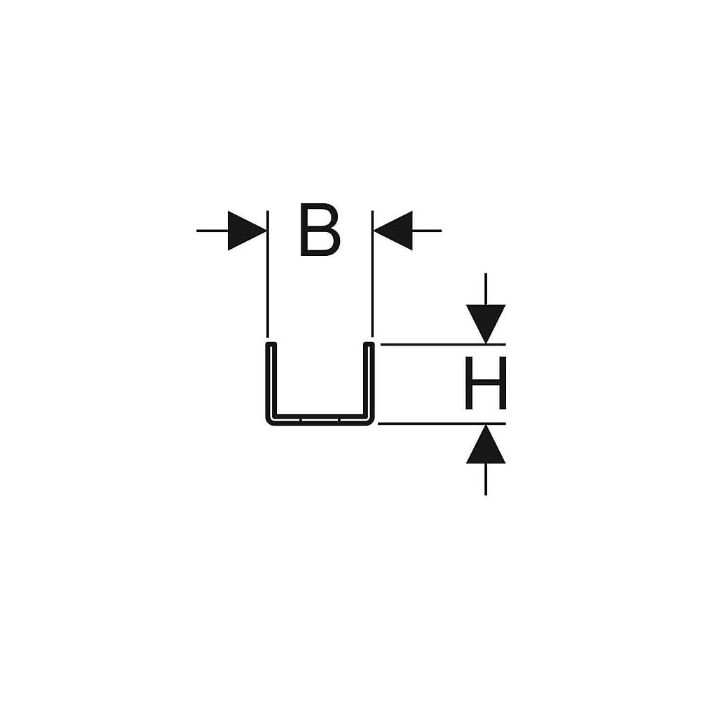Geberit Pluvia Tragschienenverbinder