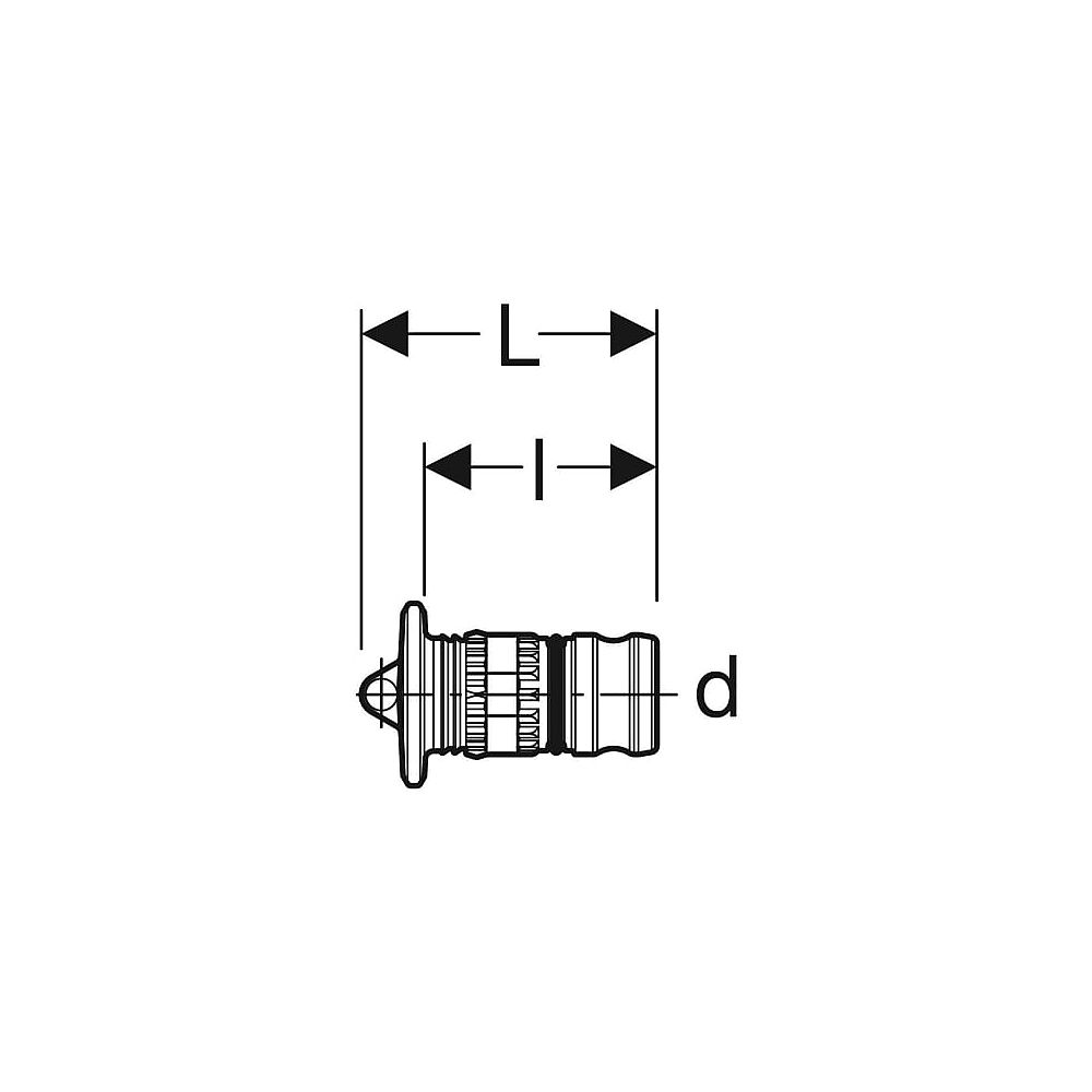 Geberit Mepla Endadapter Sockelleisten -