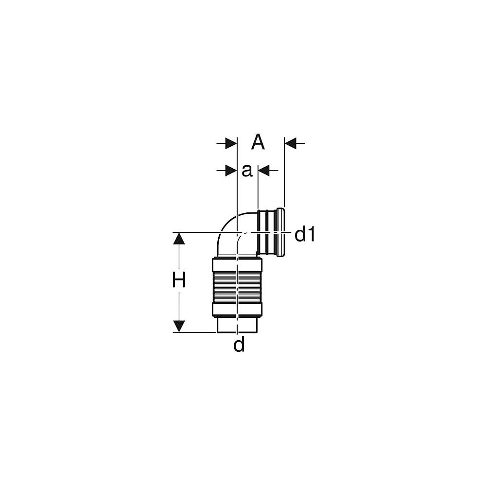 Geberit Wand WC Bogen Nr. 241.521.00.1