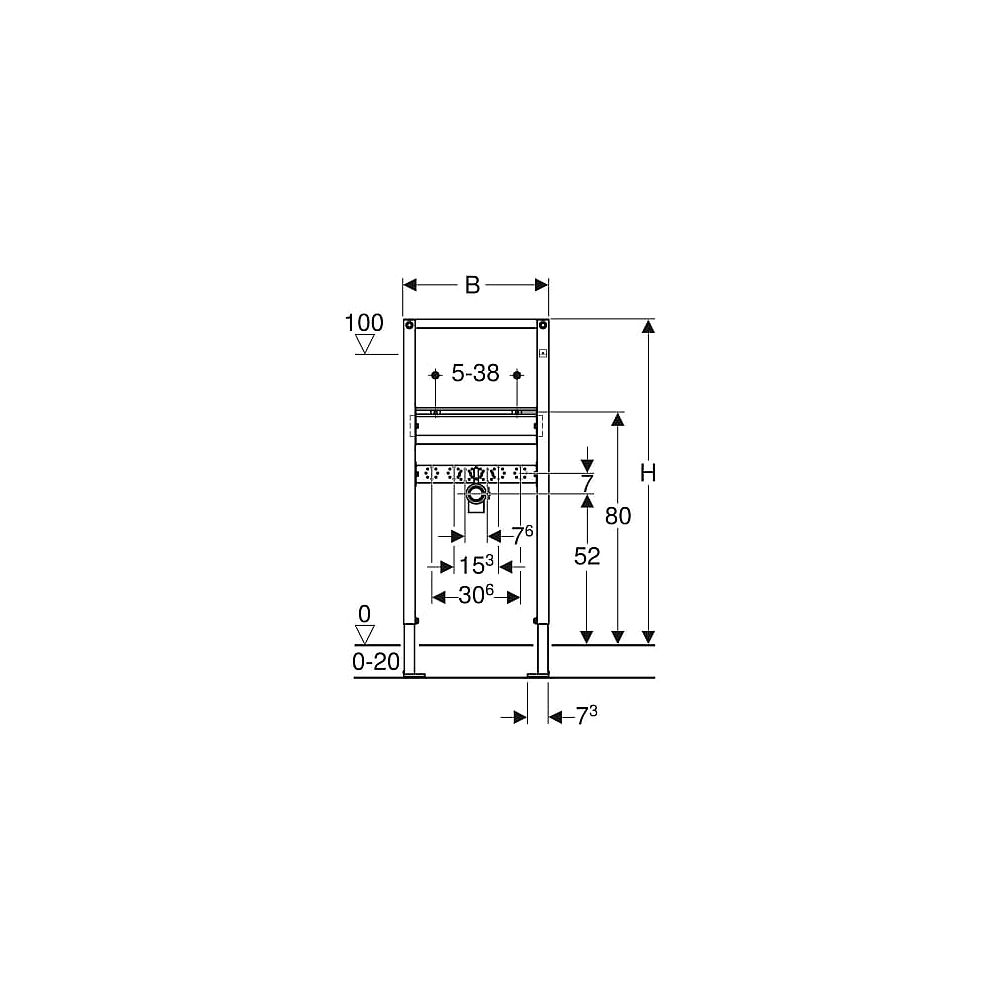 Geberit Duofix Montageelement BH 112 cm