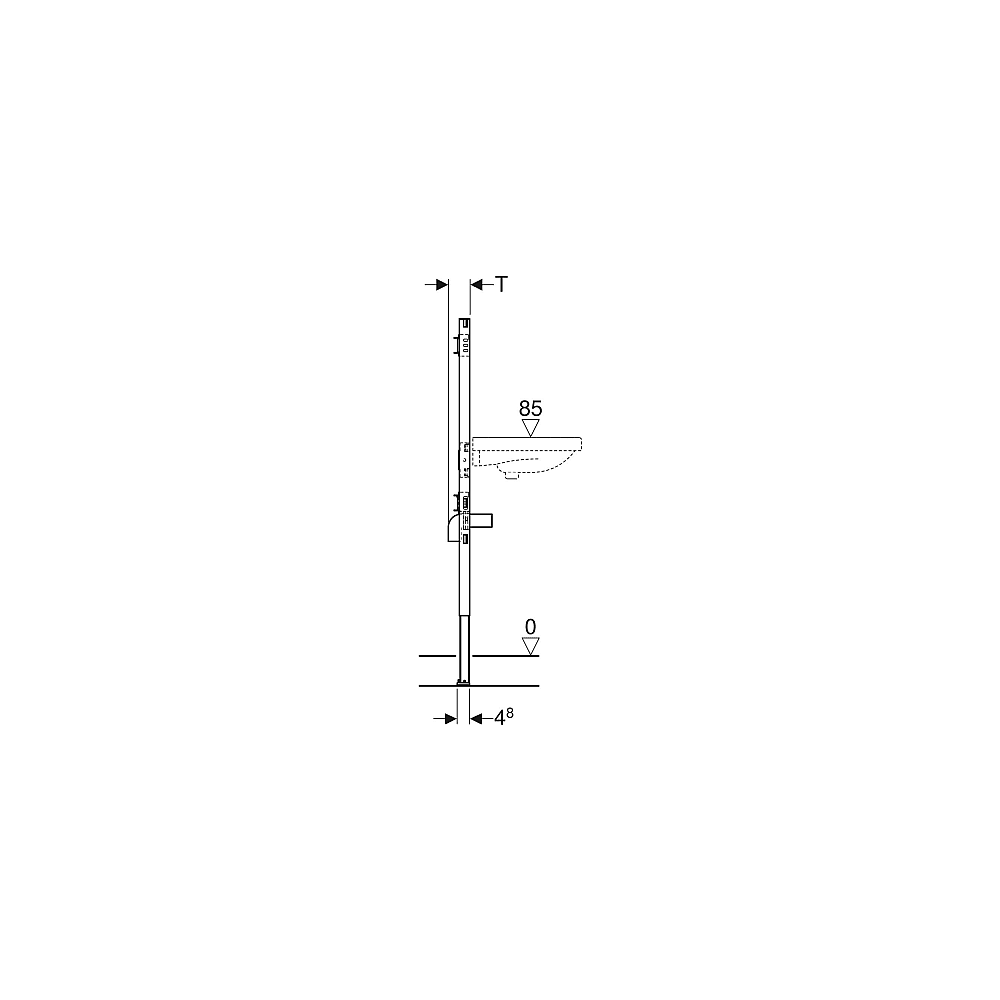 Geberit Duofix Montageelement BH 130 cm
