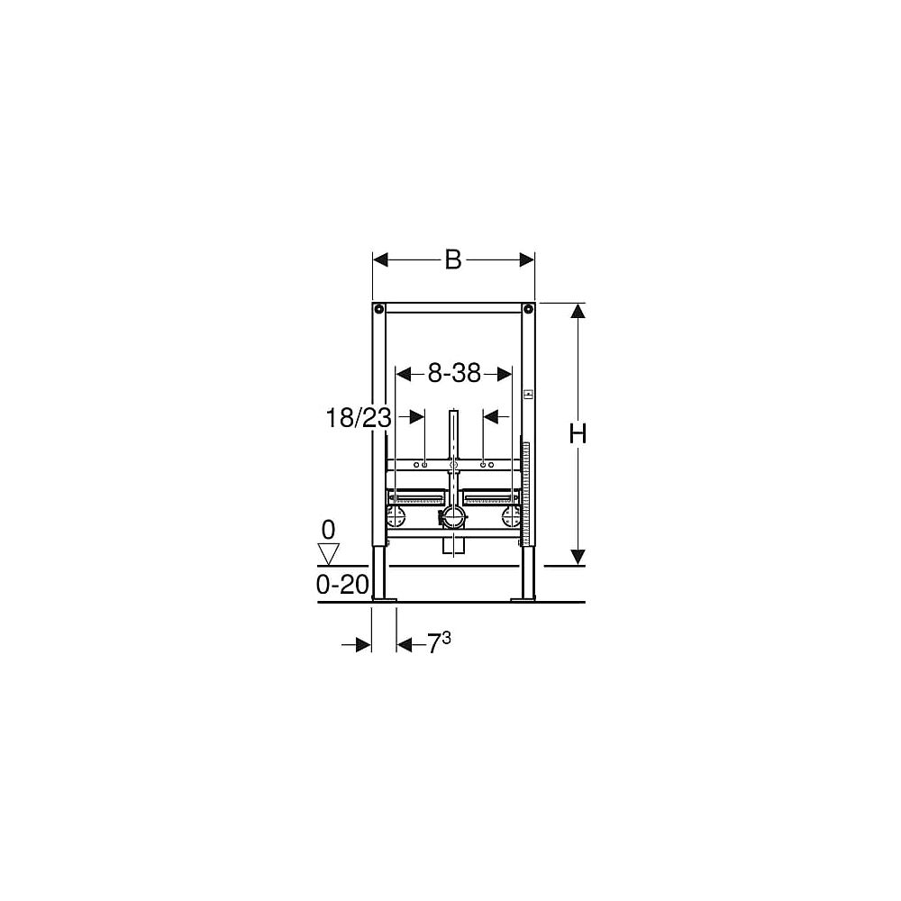 Geberit Duofix Montageelement BH 82 cm
