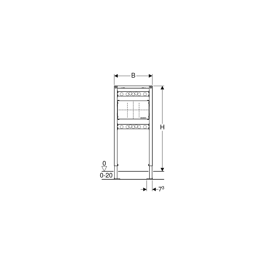Geberit Duofix Montageelement BH 112 cm