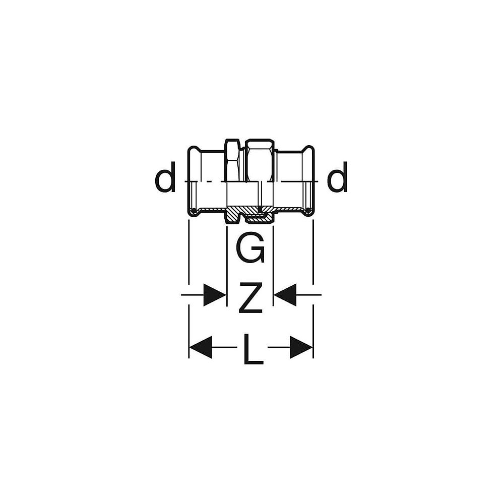 GE mapress Niro Durchgangsverschr 35320