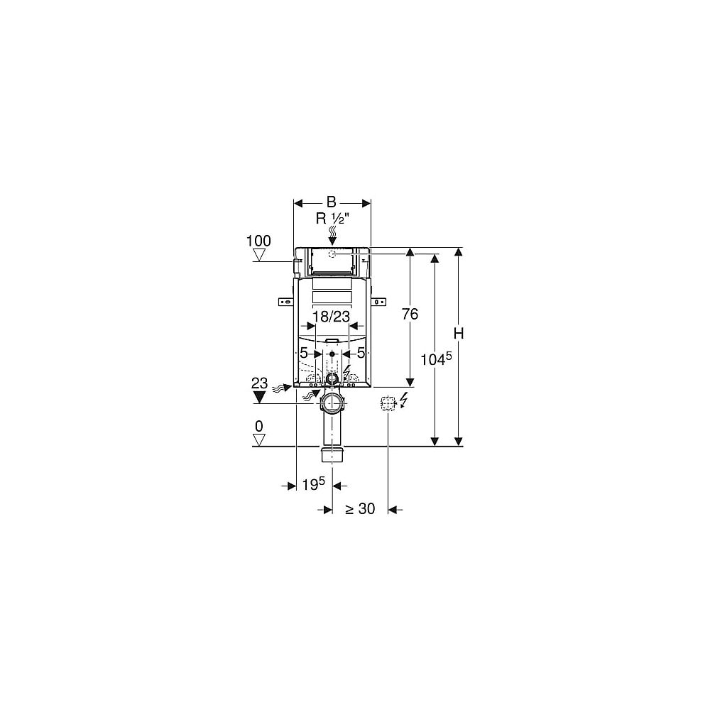 Geberit Kombifix Plus f. Wand-WC m. UP-