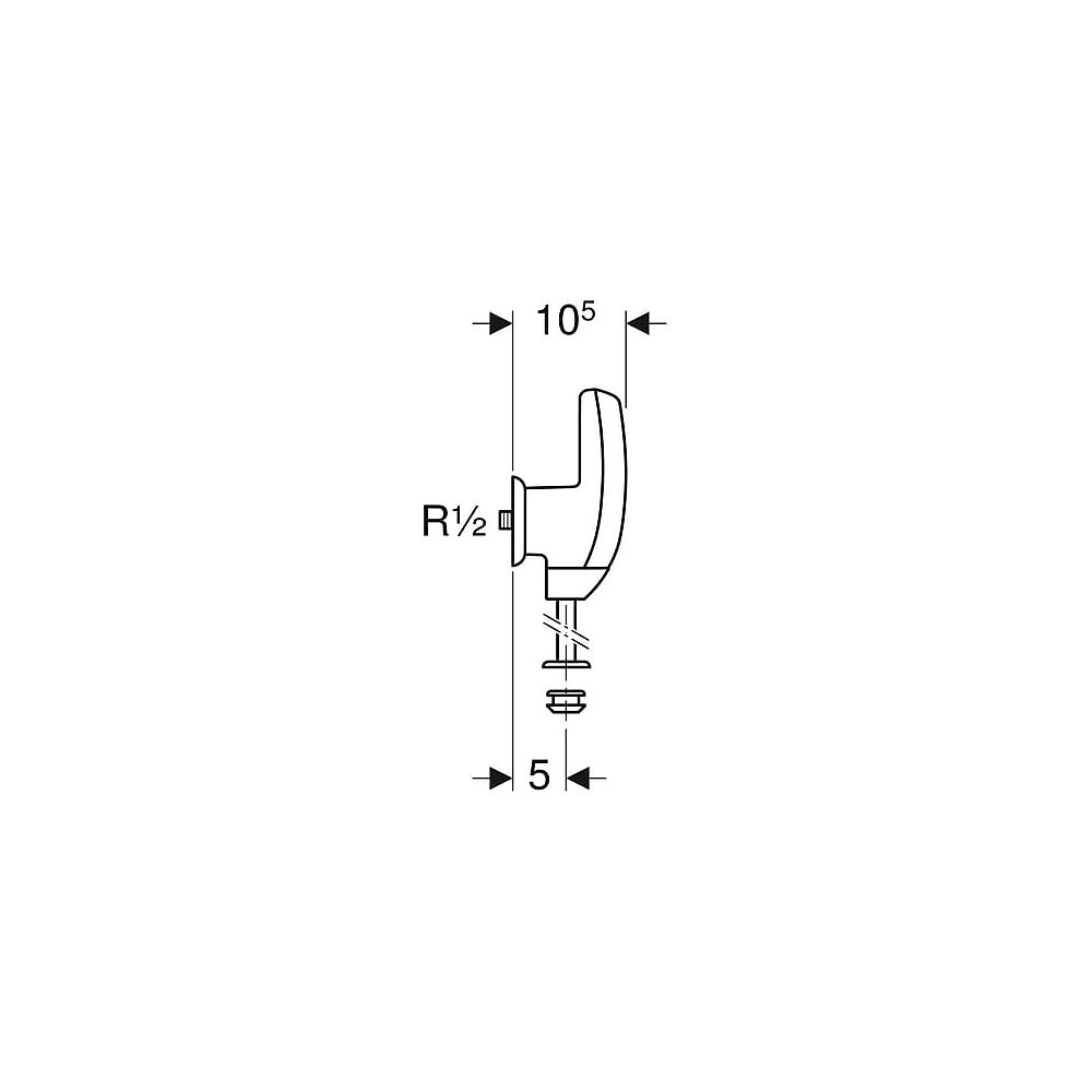 Geberit HyTronic Urinalelektronik 115.805.46.1 AP-Montage (IR/Batterie)