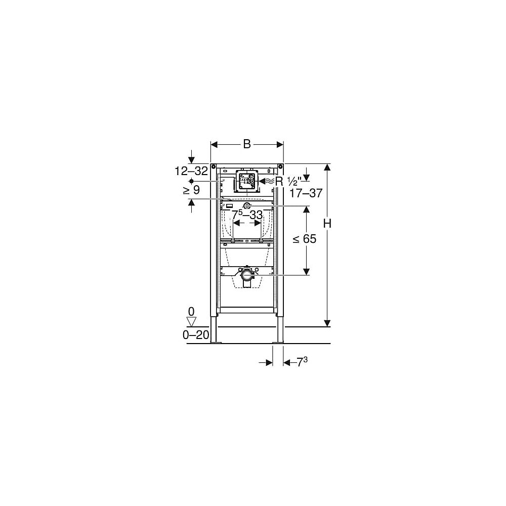 Geberit Montageelement Duofix Urinal