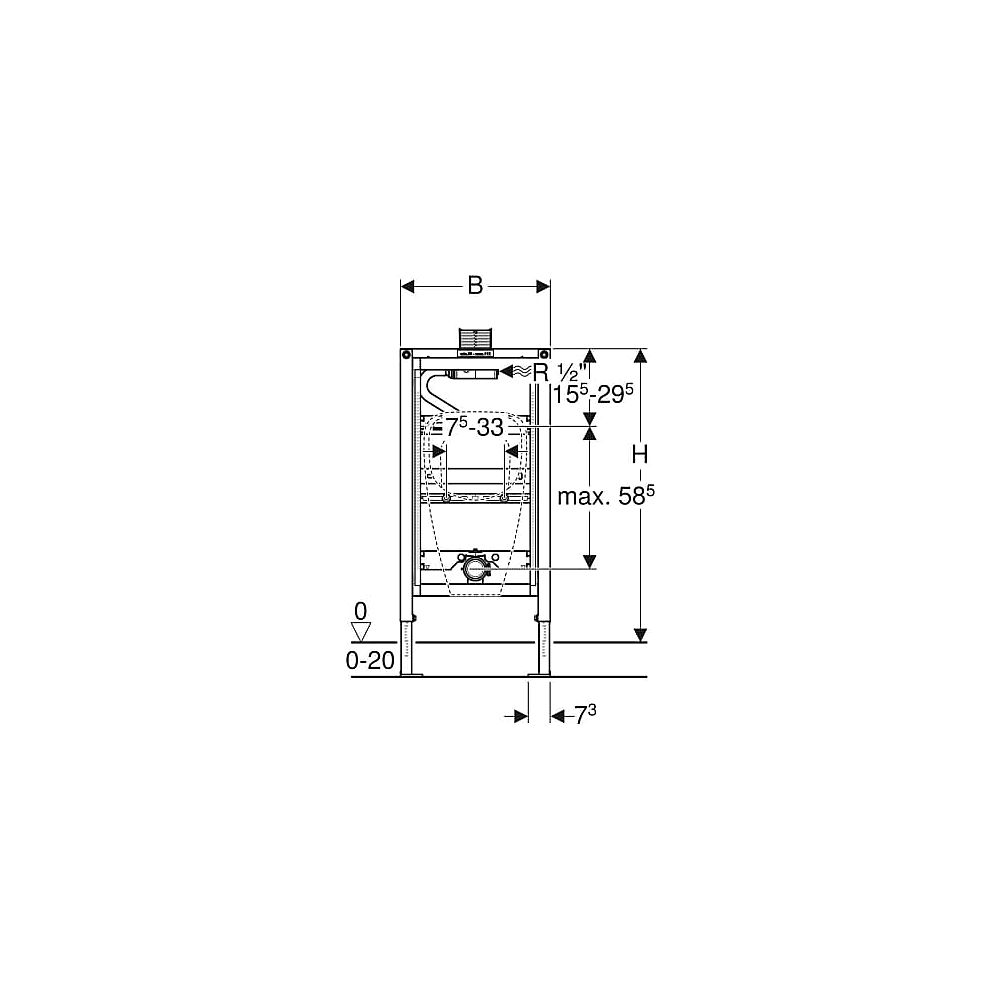 Geberit Montageelement Duofix Urinal
