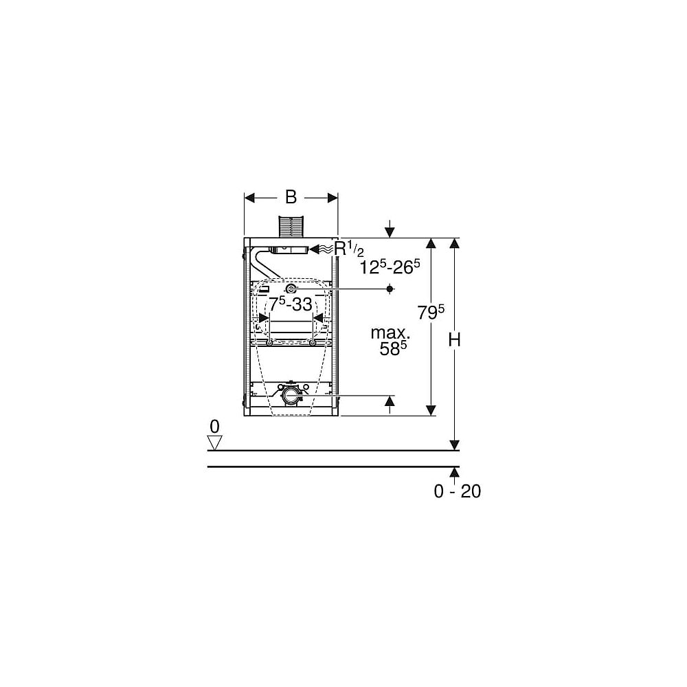 Geberit GIS Urinal Universal Element