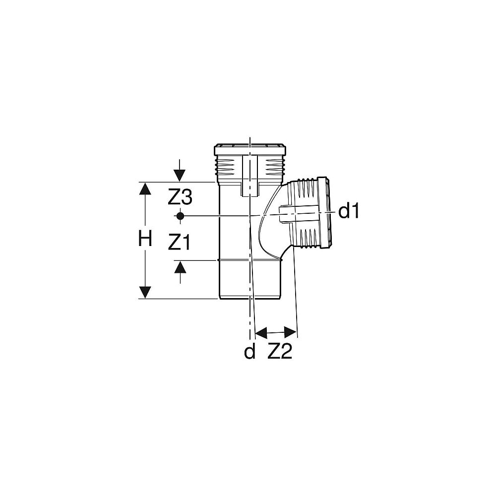 Geberit Silent-PP AbzweigMAX m. Muffen