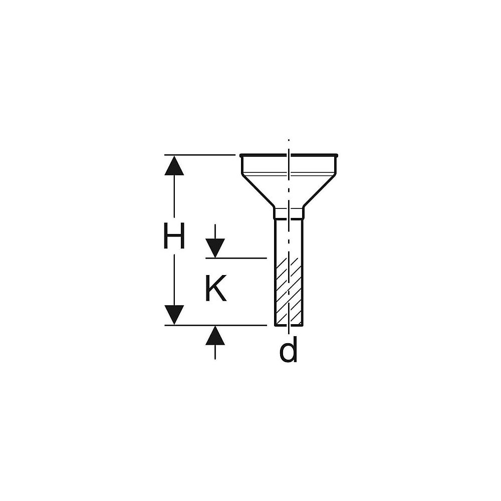 Geberit Trichter PP weiß 40 mm