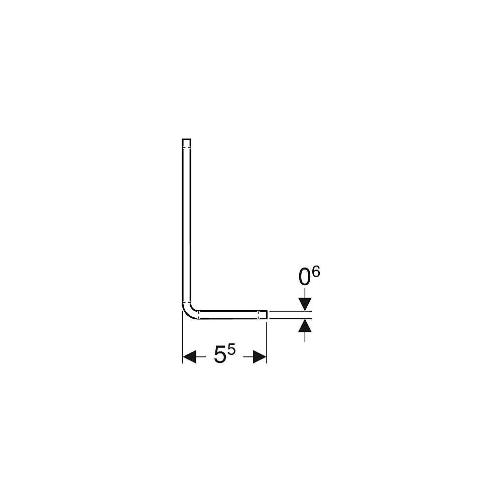 Geberit GIS Montagewinkel lang 12 cm