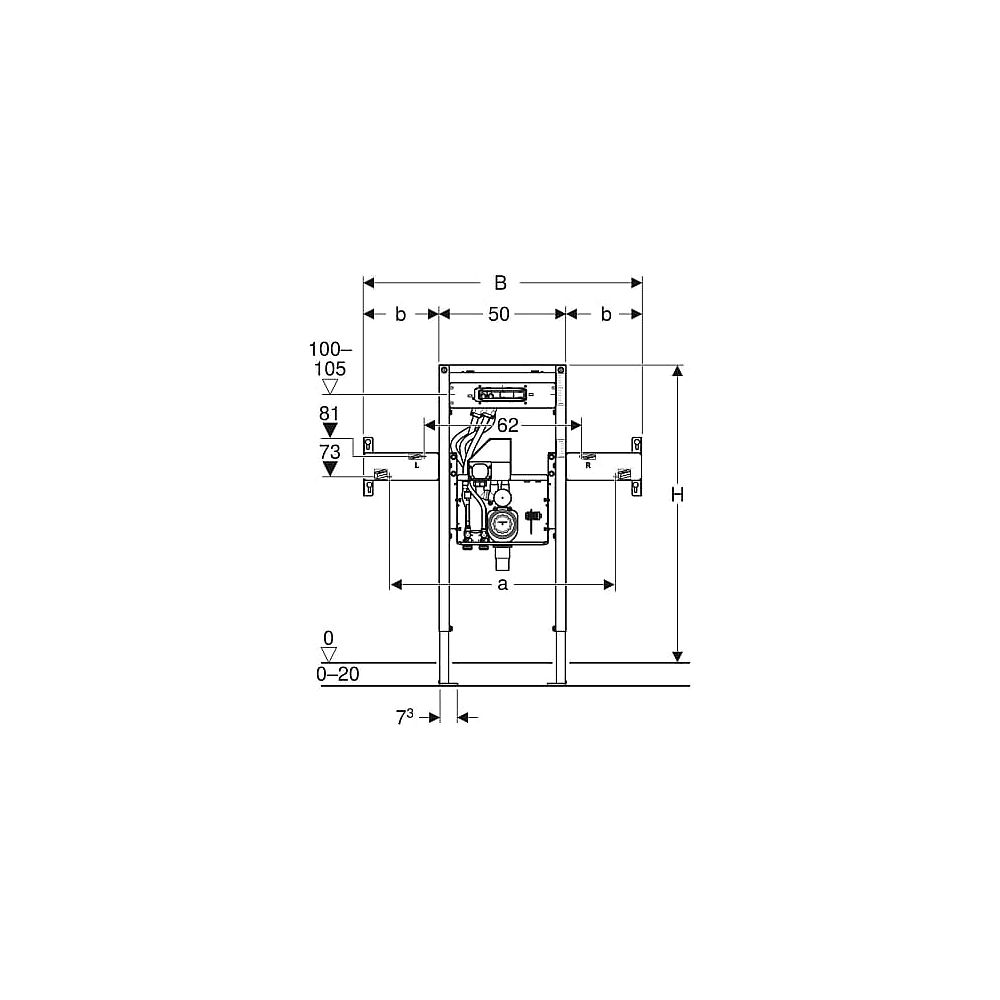 GE Duofix Element für One Waschtisch