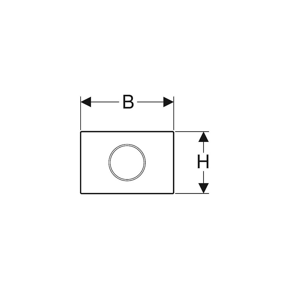 GE WC-Steuerung Sigma10 115.909.SN.1 elektr. Batt verschraubb. Edst.gebürstet