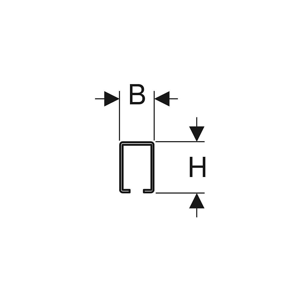 Geberit Pluvia Tragschiene 250/315