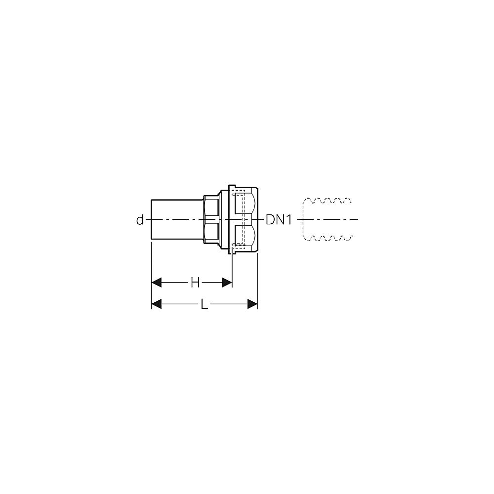 Geberit mapress Niro Übergang Nr. 22422