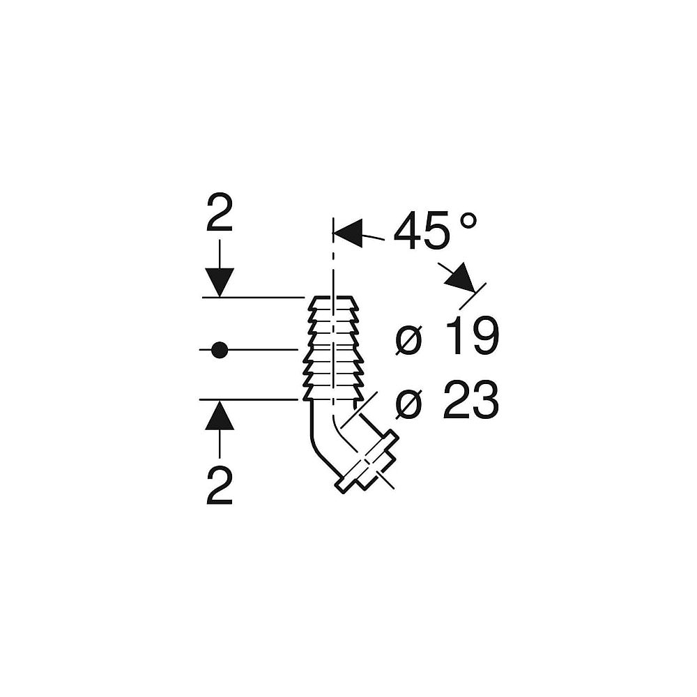 Geberit Winkelschlauchtülle lose