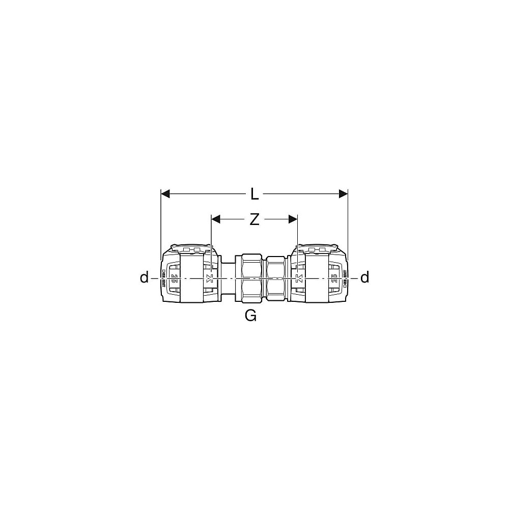 GE FlowFit Verschraubung SiBr, d16