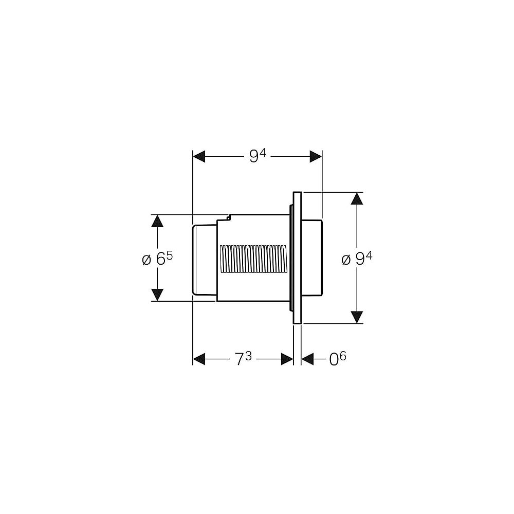 Geberit Fernbetätigung Typ 01 pneumat.