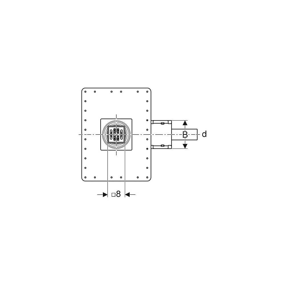 GE Bodenablauf für bodenebene Dusche