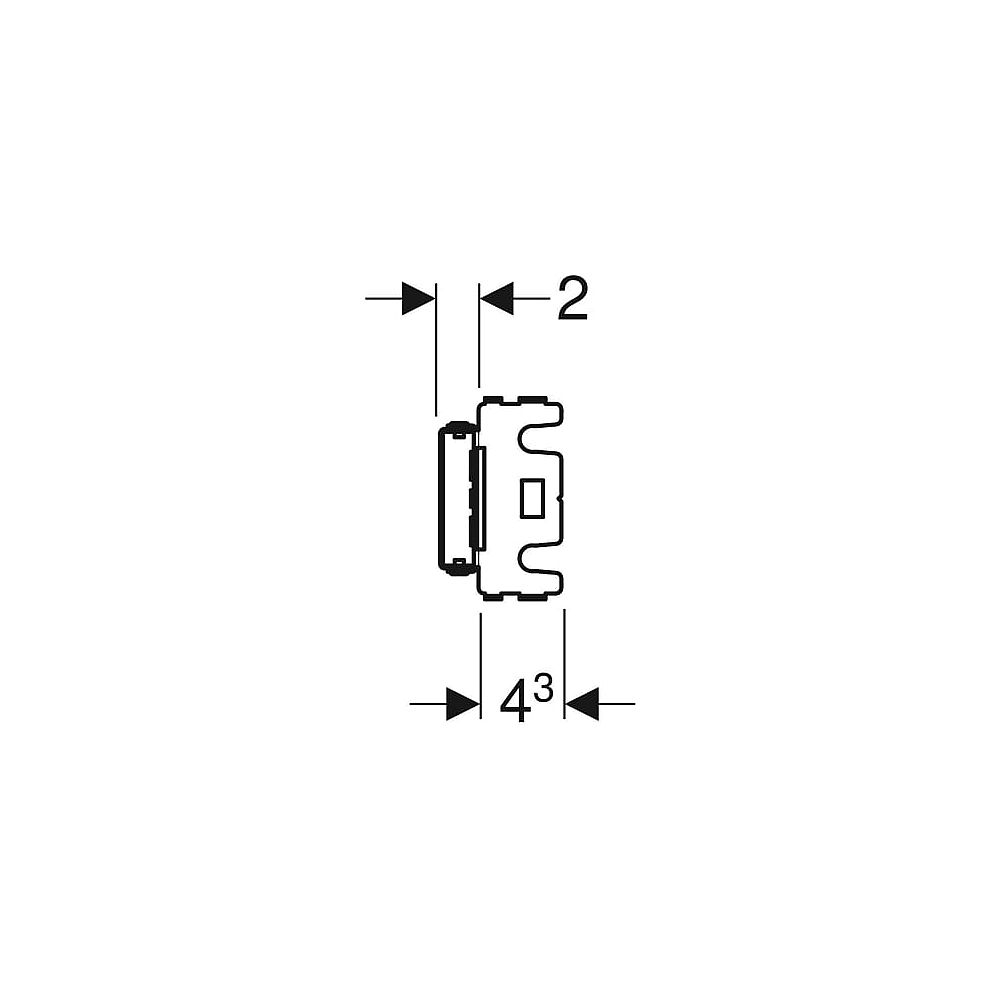 GE GIS Armaturenplatte Einzel-/Blockbatt