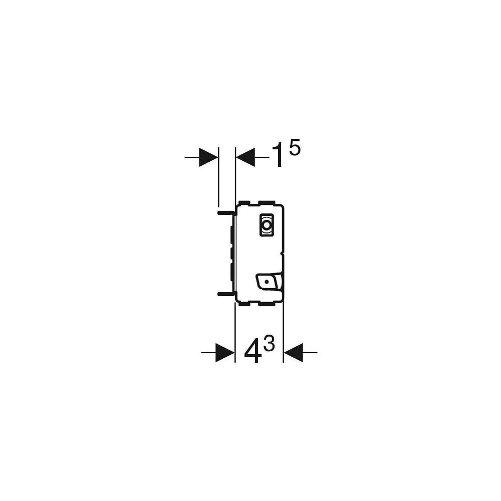 GE GIS Armaturenplatte 100 mm