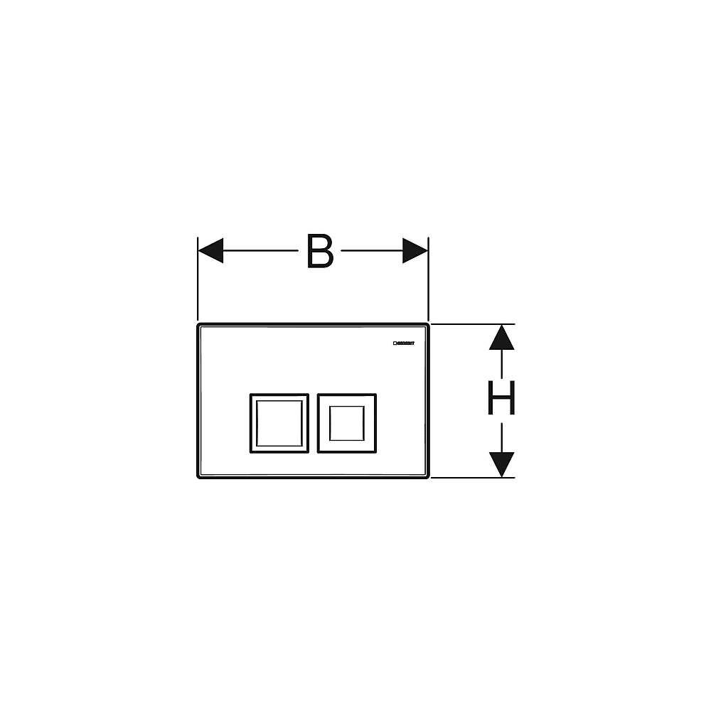 GE BetPl. Delta35, für 2-Mengen-Spülung
