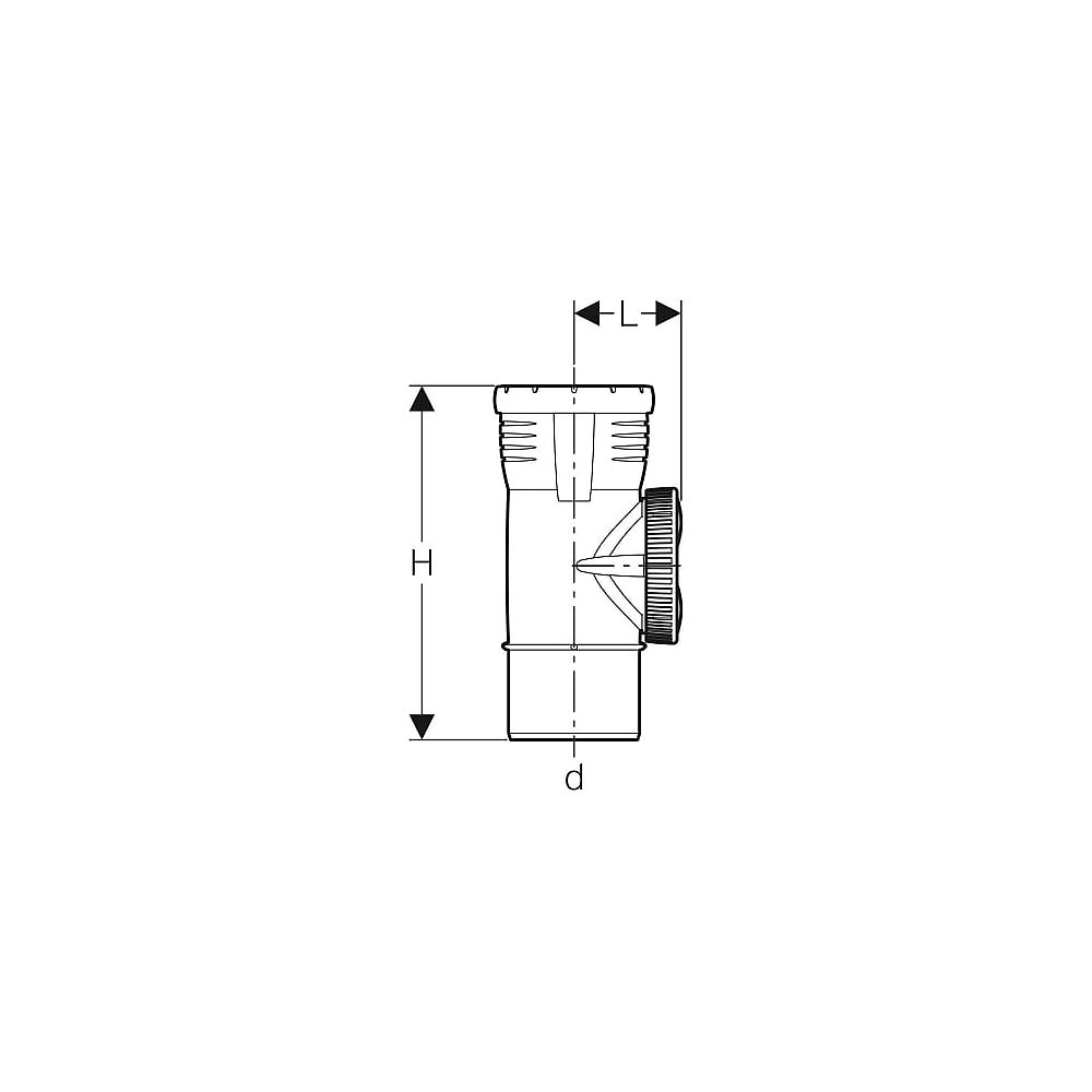 Geberit Silent-Pro Reinigungsstück 90 Gr