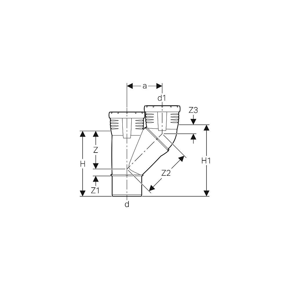 Geberit Silent-Pro Parallelabzweig