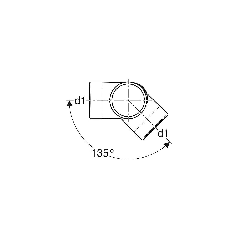 Geberit Silent-db20 Bogeneckabzweig