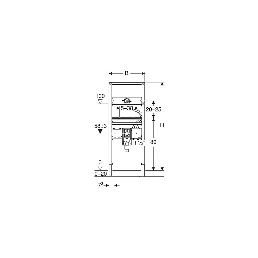 GE Duofix Element f. WT 130cm m. UP-Sif.