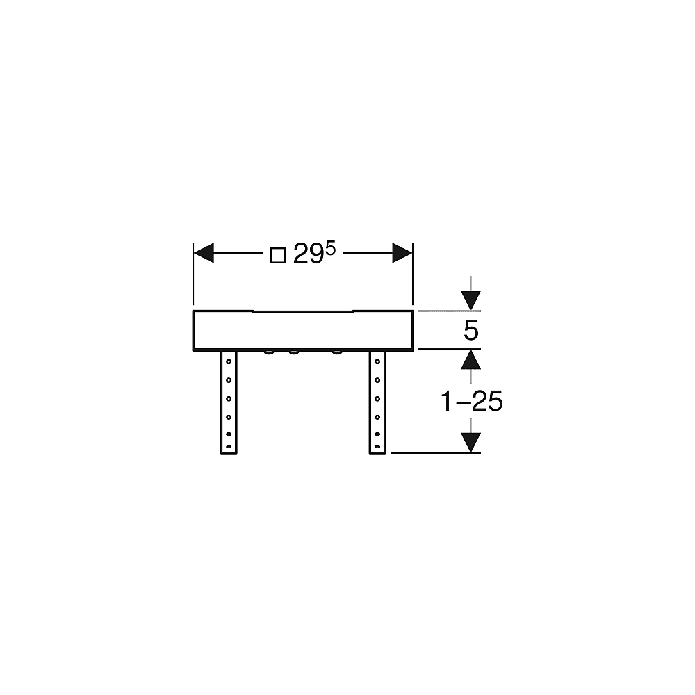 Geberit Pluvia Einbauständer