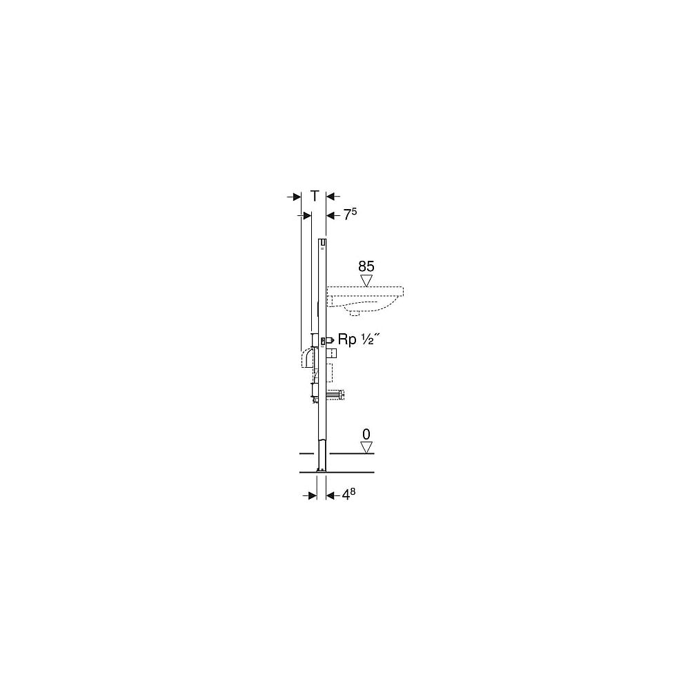 GE Duofix Element für WT, 112 cm, Stand-