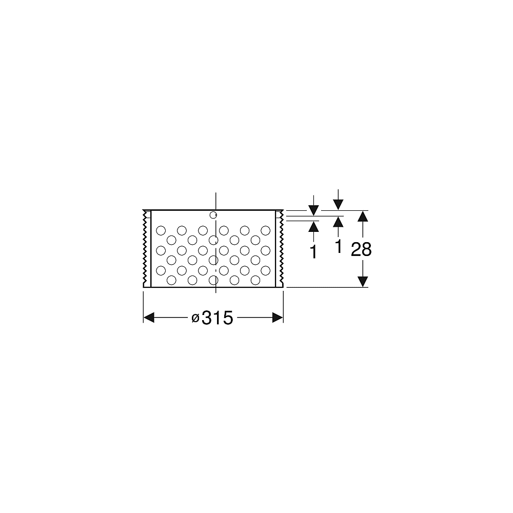 Geberit Schachtrohr D 315