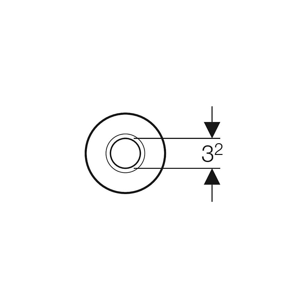 Geberit Rosette 241.405.11.1 weiß