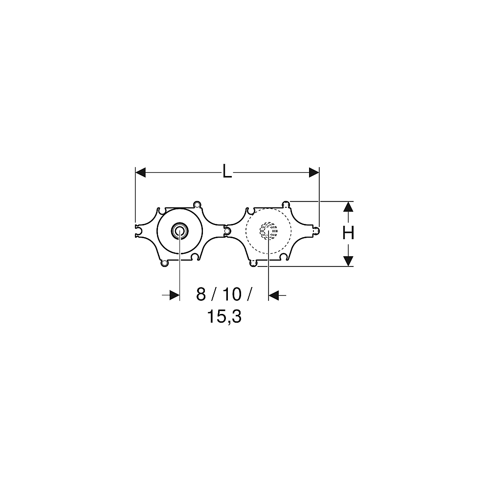 Geberit MeplaFix Armaturenanschluss RG