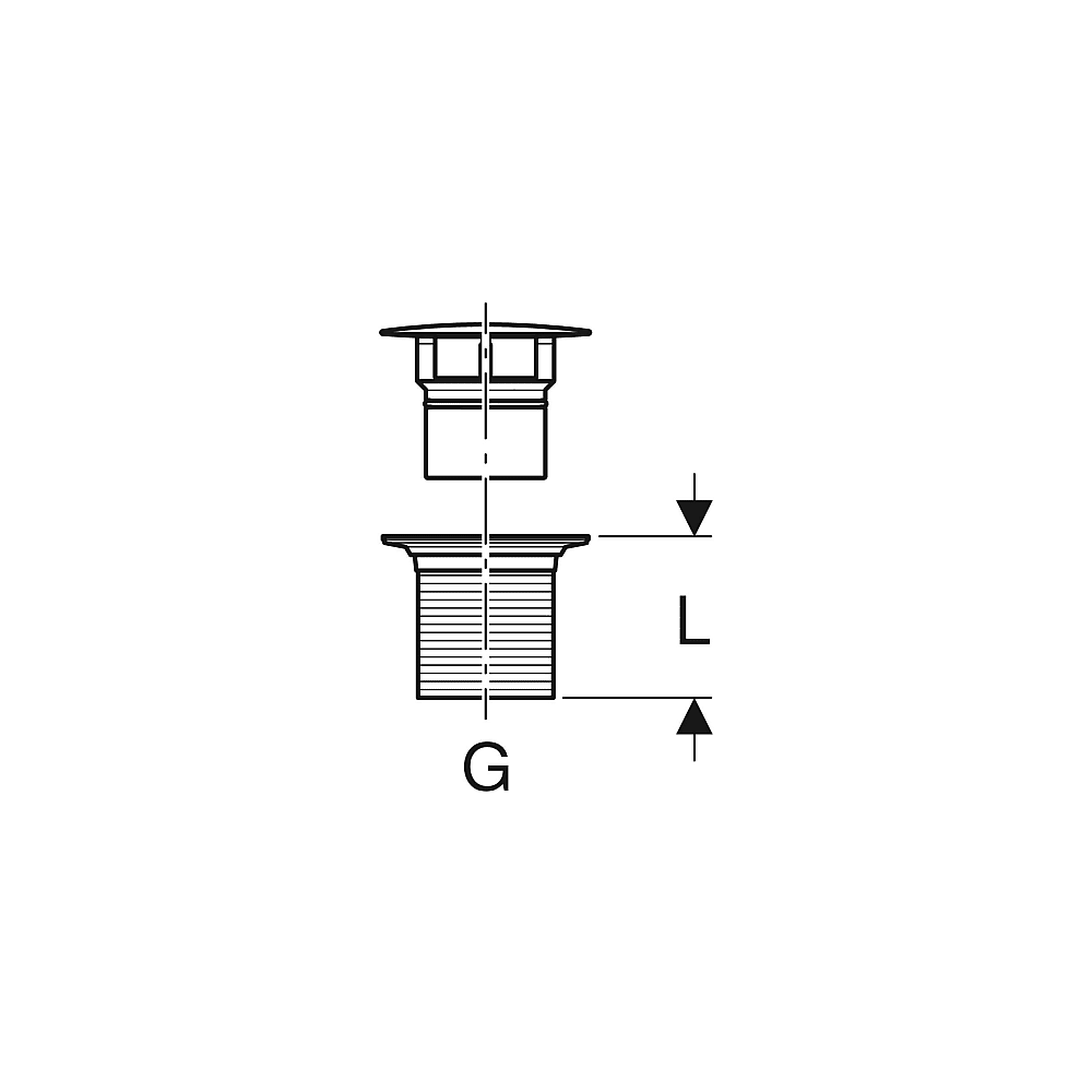 Geberit Ablaufventil mit freiem Auslauf