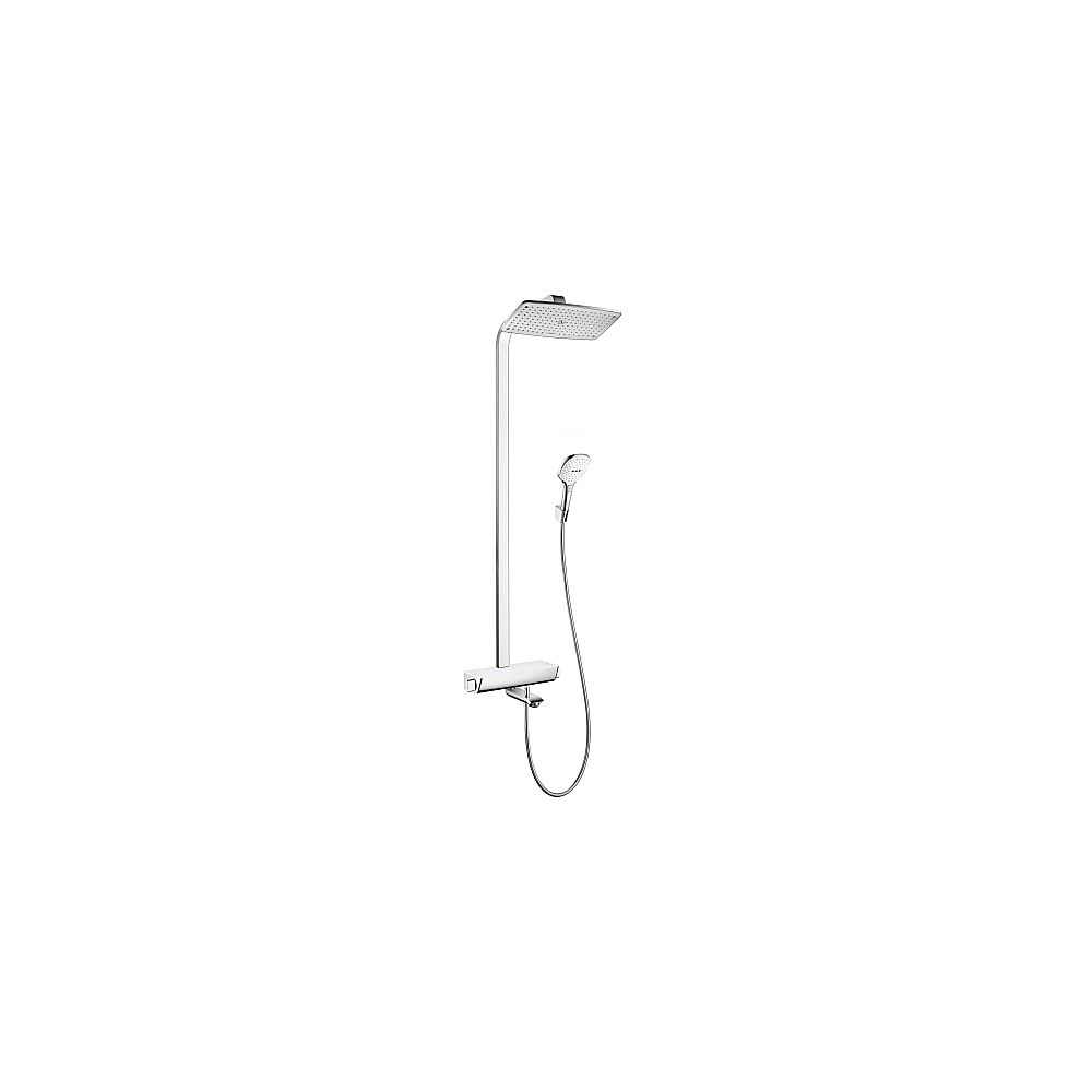 HG Raindance Select Showerpipe 360 Wanne 27113400 weiß/chrom mit Brausearm 380 mm