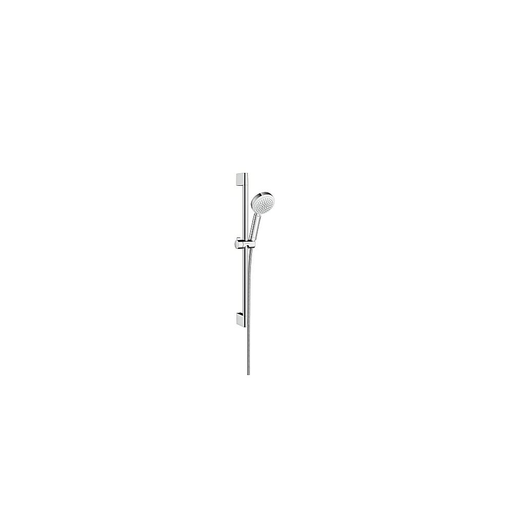 Hansgrohe Brausenset Crometta 100 Vario EcoSmart/Unica 26655400 650 mm weiß/chr.