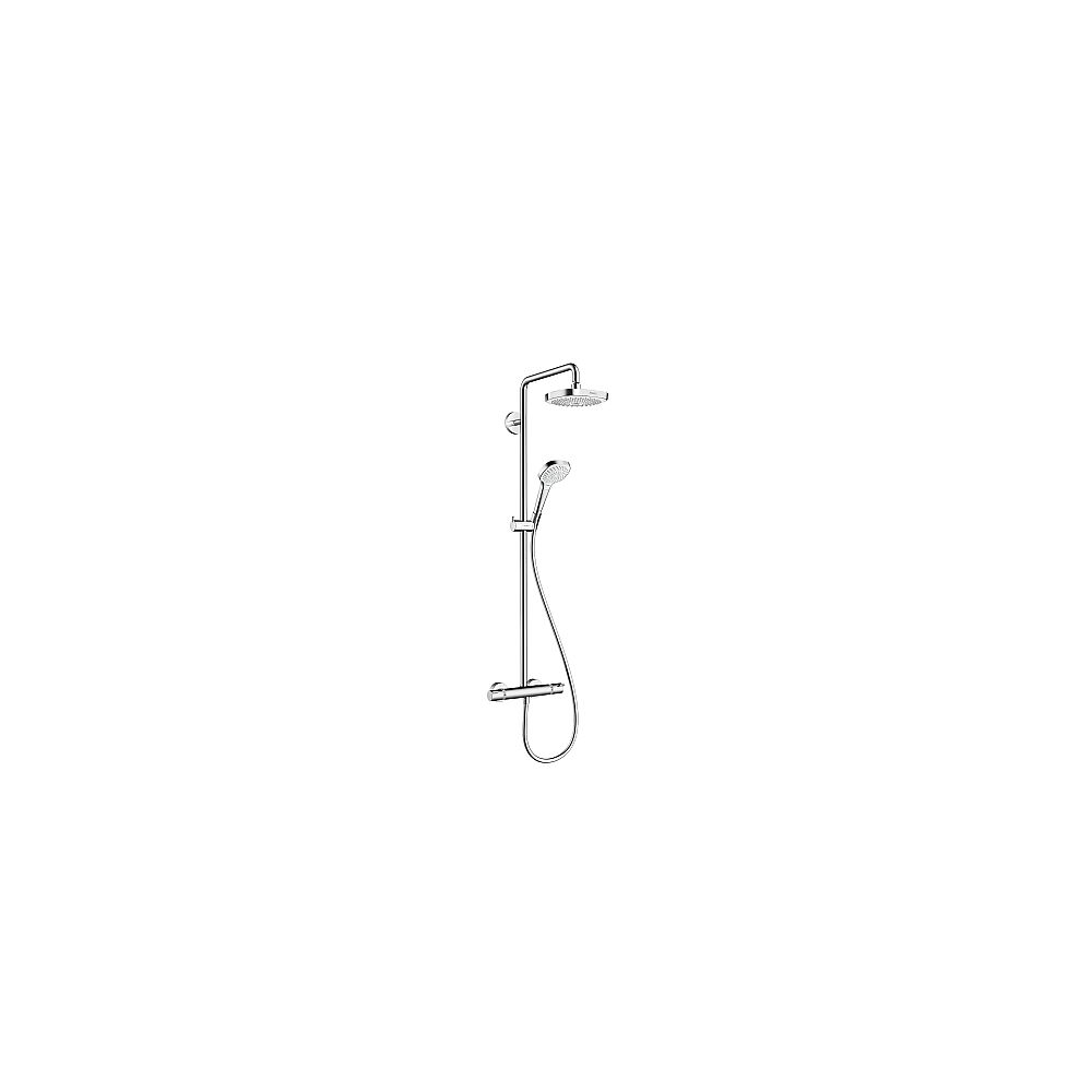 Hansgrohe Croma Select E 180 2jet Showerpipe 27256400 weiß/chrom