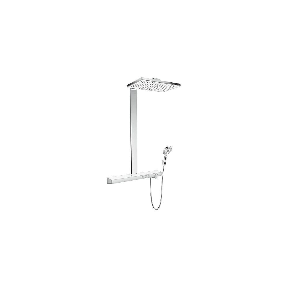 HG Showerpipe Rainmaker Select E 460 2jet EcoSmart weiss/chrom