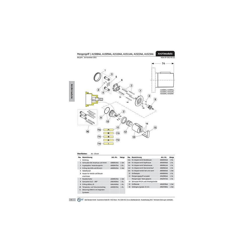 Ideal Standard Dekorring DEA A860861AA