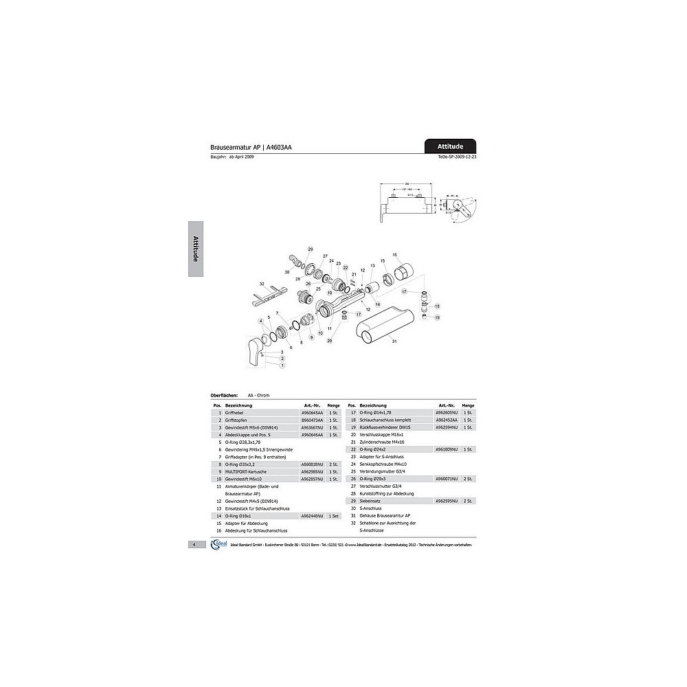 Ideal Standard Anschlussnippel A962452AA