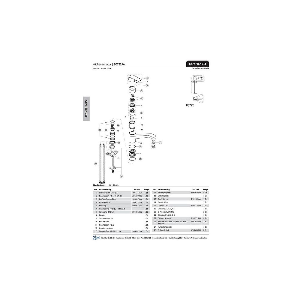 Ideal Standard Deco Rosette B961123AA