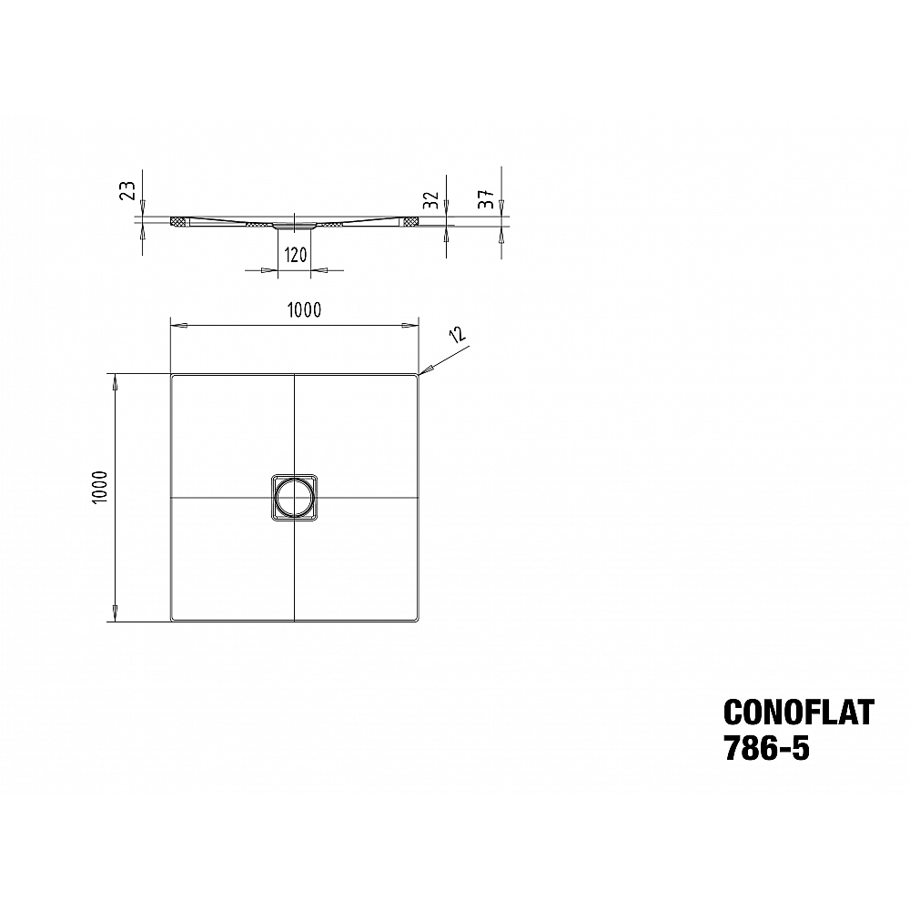 KA DW CONOFLAT 786-5, 1000x1000