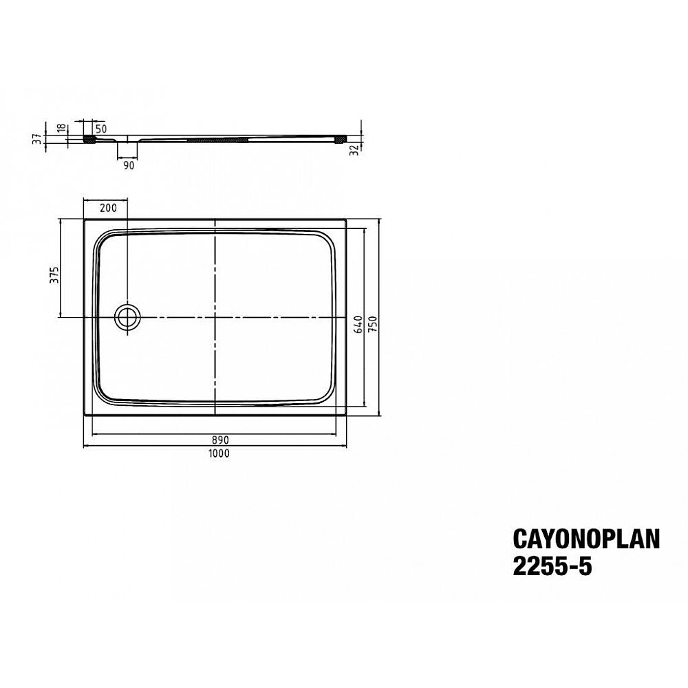 KA DW CAYONOPLAN M.2255-5, 750x1000x18,5