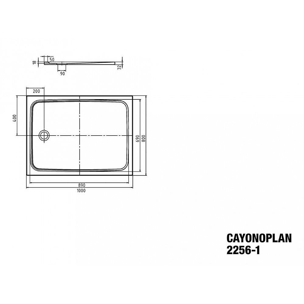 KA DW CAYONOPLAN M.2256-1, 800x1000x18,5